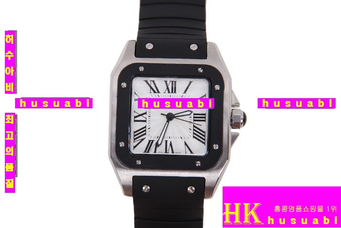 쿡 ڽð.Replica Cartier Japanese Quartz MOVEMENT Polished Case Black Bracelet men.117-048